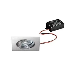 Inbouwspot TIRREL-S LED ON-OFF hoekig, draaibaar, voor BAP, schakelbaar IP20, aluminium mat