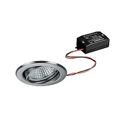 Inbouwspot BRONNY LED ON/OFF rond, draaibaar, incl. chauffeur, set van 1 IP20, chroom mat