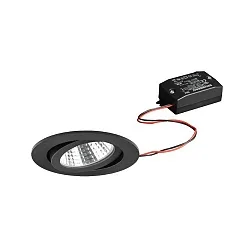 Inbouwarmatuur draaibaar IP20, zwart  6W 640lm 3000K 20-40° 20-40° CRI 80-89
