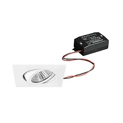 Inbouwarmatuur draaibaar IP20, wit  6W 640lm 3000K 20-40° 20-40° CRI 80-89