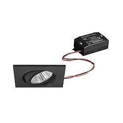 Inbouwarmatuur draaibaar IP20, zwart  6W 640lm 3000K 20-40° 20-40° CRI 80-89