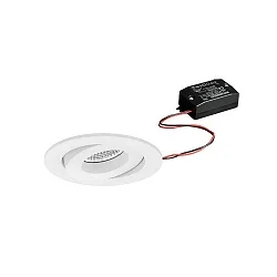 recessed luminaire IP20, glossy, white  7W 680lm 3000K 20-40° 20-40° CRI 80-89