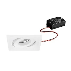 recessed luminaire BB36 swivelling, square, switchable LED IP20, white  7W 680lm 3000K 20-40° 20-40° CRI 80-89