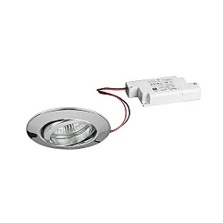 Inbouwarmatuur IP20, glanzend, transparant 6W 680lm 3000K 20-40° 20-40° CRI 80-89