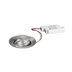 Inbouwarmatuur IP20, glanzend, transparant 6W 680lm 3000K 20-40° 20-40° CRI 80-89