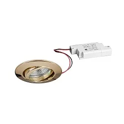 Inbouwarmatuur IP20, glanzend, transparant 6W 680lm 3000K 20-40° 20-40° CRI 80-89