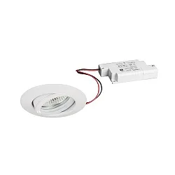 Inbouwarmatuur IP20, glanzend, transparant 6W 680lm 3000K 20-40° 20-40° CRI 80-89