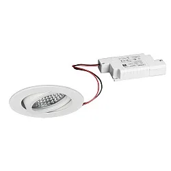 Inbouwspot TIRREL-R LED DIM rond, draaibaar IP20, gepoedercoat, wit dimbaar