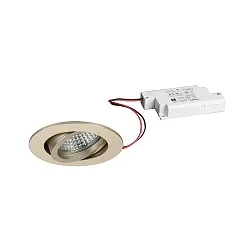 Inbouwspot TIRREL-R LED DIM rond, draaibaar IP20, glanzend, transparant dimbaar