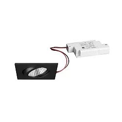 recessed luminaire IP65, glossy, black, transparent  6W 650lm 3000K 20-40° 20-40° CRI 80-89
