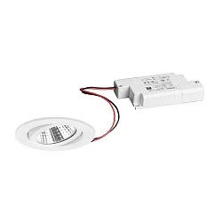 recessed luminaire round, swivelling IP20, white dimmable 6W 640lm 3000K 20-40° 20-40° CRI 80-89