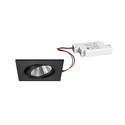 recessed luminaire IP20, glossy, black, transparent dimmable 7W 740lm 3000K 20-40° 20-40° CRI 80-89