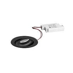 recessed luminaire IP20, glossy, black dimmable 7W 680lm 3000K 20-40° 20-40° CRI 80-89