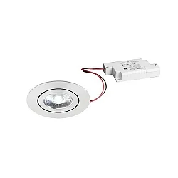 recessed luminaire IP20, glossy, transparent dimmable 6W 700lm 4000K 20-40° 20-40° CRI 80-89