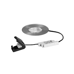 Plafondarmatuur voor buiten BB20 rond, stijf IP65, nikkel mat dimbaar