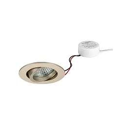 Inbouwspot TIRREL-R LED DIM ROUND-CONVERTER rond, draaibaar IP20, glanzend, transparant dimbaar