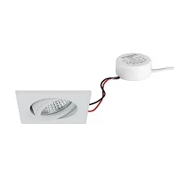 Inbouwspot TIRREL-S LED DIM ROUND-CONVERTER hoekig, draaibaar IP20, gepoedercoat, wit dimbaar