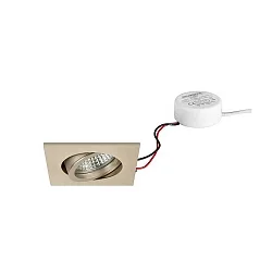 Inbouwspot TIRREL-S LED DIM ROUND-CONVERTER hoekig, draaibaar IP20, wit dimbaar