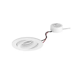 recessed luminaire IP20, glossy, white dimmable 7W 680lm 3000K 20-40° 20-40° CRI 80-89