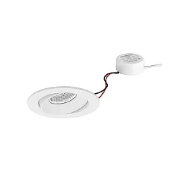 recessed luminaire IP20, glossy, white  7W 680lm 3000K 20-40° 20-40° CRI 80-89