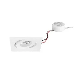 Inbouwarmatuur draaibaar, vierkant IP20, wit dimbaar 7W 680lm 3000K 20-40° 20-40° CRI 80-89
