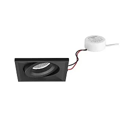 Inbouwarmatuur draaibaar, vierkant IP20, wit dimbaar 7W 680lm 3000K 20-40° 20-40° CRI 80-89
