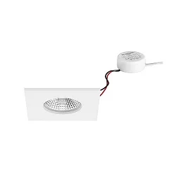 recessed luminaire IP65, glossy, white 7W 620lm 3000K 20-40° 20-40° CRI 80-89