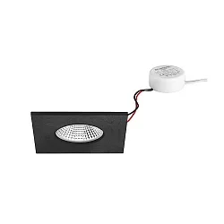 recessed luminaire IP65, glossy, black 7W 620lm 3000K 20-40° 20-40° CRI 80-89