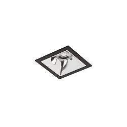 Plafondinbouwarmatuur APOLLO MINI vierkant, direct IP20, zwart dimbaar