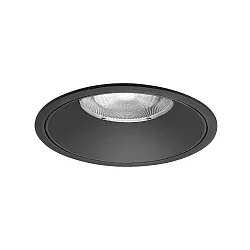 Plafondinbouwarmatuur DIOS MEGA rond, direct IP20, zwart dimbaar