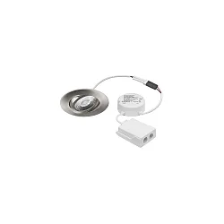 recessed luminaire ABACO ROUND swivelling, DALI controllable IP44, black dimmable 8W 1010lm 3000K 36° 36° CRI 82