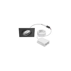 Inbouwarmatuur ABACO SQUARE draaibaar, DALI aanstuurbaar, Tunable White IP44, wit dimbaar 6W 750lm 2700-6500K 36° 36° CRI 82