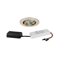 Inbouwspot TIRREL-R LED DIM CONNECTION-BOX rond, draaibaar, DALI aanstuurbaar IP20, glanzend, transparant dimbaar