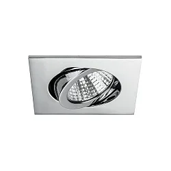 Downlight BB05 hoekig, draaibaar IP20, chroom dimbaar