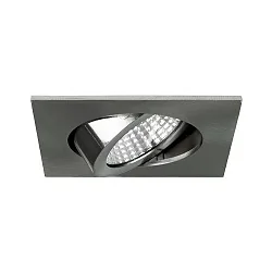 Downlight BB05 hoekig, draaibaar IP20, nikkel mat dimbaar