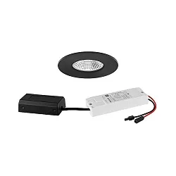 Inbouwarmatuur IP65, glanzend, zwart 7W 620lm 3000K 20-40° 20-40° CRI 80-89