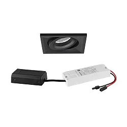 recessed luminaire swivelling, square IP20, white dimmable 7W 680lm 3000K 20-40° 20-40° CRI 80-89