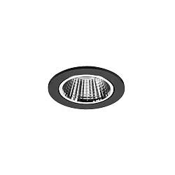 ceiling recessed luminaire APOLLO MICRO round, direct IP20, silver, transparent dimmable