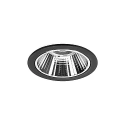 Plafondinbouwarmatuur APOLLO MINI rond, direct IP20, zwart, transparant dimbaar