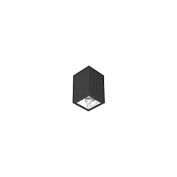 downlight APOLLO MICRO square, smooth, switchable IP20, powder coated, black 
