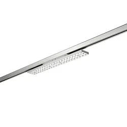 3-phase spot BALI MIDI S 97°/91° DALI-2 - 58.7CM rotatable, DALI controllable, with lens optics IP20, silver matt dimmable