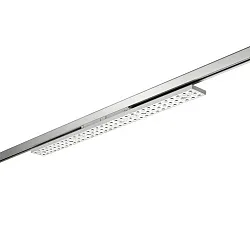 3-fase spot BALI MAXI AS 75°/76° DALI-2 - 88CM roteerbaar, DALI aanstuurbaar, met lensoptiek IP20, zilver mat dimbaar
