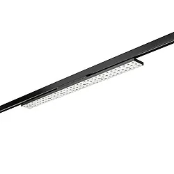 3-fase spot BALI MAXI AS 75°/76° DALI-2 - 88CM roteerbaar, DALI aanstuurbaar, met lensoptiek IP20, zwart mat dimbaar