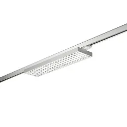 3-fase spot BALI MEGA AS 75°/76° DALI-2 - 58.7CM roteerbaar, DALI aanstuurbaar, met lensoptiek IP20, zilver mat dimbaar