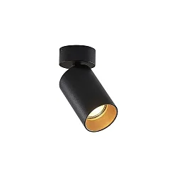 ceiling luminaire TAGES Ø 6CM 1 flame, small, round GU10 IP20, black matt dimmable
