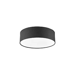 ceiling luminaire TIM Ø 40CM up / down, with diffuser E27 IP20, nickel matt dimmable