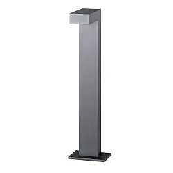 Paallamp LANTERN 60CM down, hoekig, schakelbaar IP65, grafiet, mat 