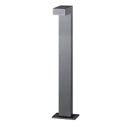 Paallamp LANTERN 80CM down, hoekig, schakelbaar IP65, grafiet, mat 