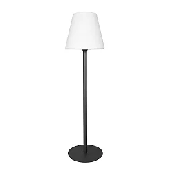 outdoor floor lamp BIAK surface-mounted version, switchable, conical E27 IP44, graphite grey 