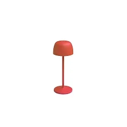 Tafellamp op batterijen ROSS down, met Touch-Dimmer IP54, mat, rood dimbaar